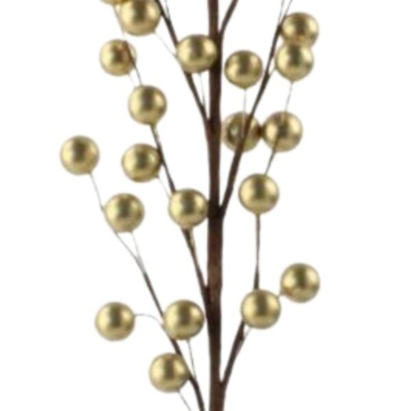 Gold Berry Picks for Christmas Tree 