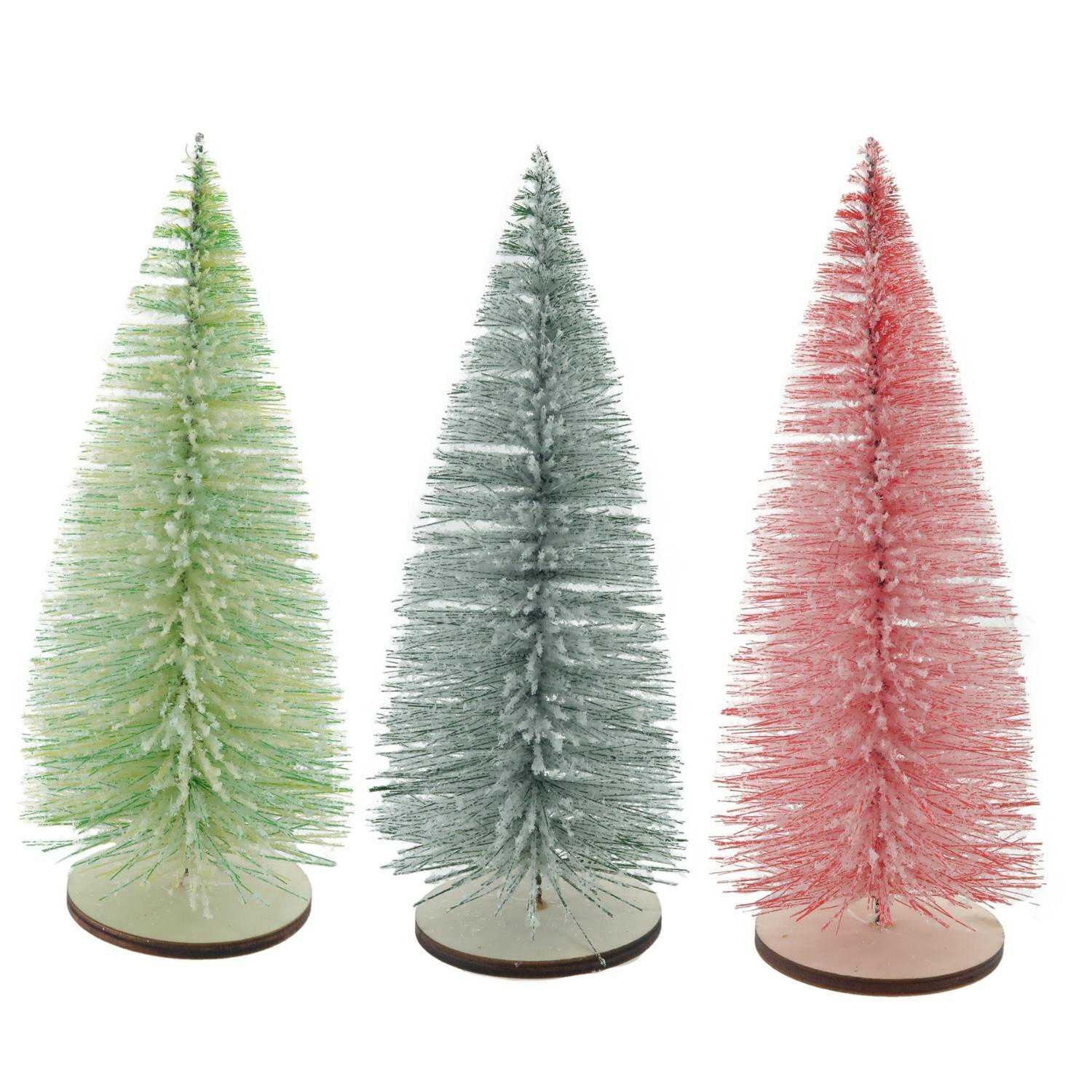 Bright Colored Bottle Brush Trees