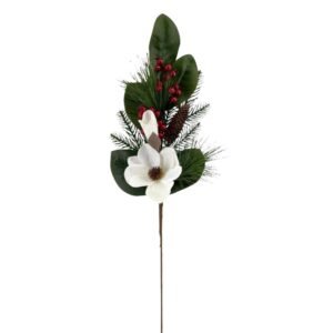 White Magnolia Picks for Christmas Tree