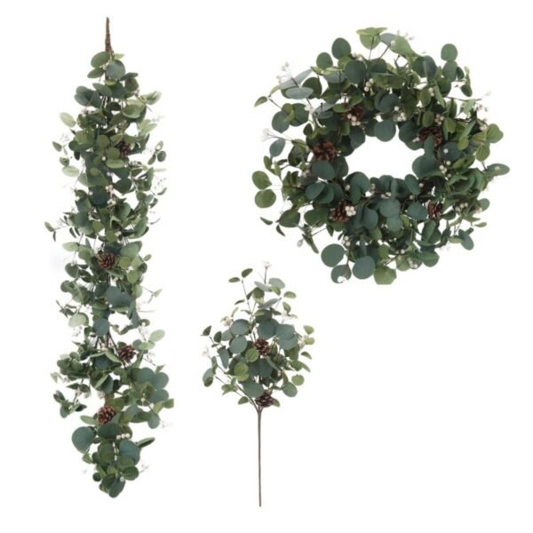 Artificial Eucalyptus Christmas Wreath