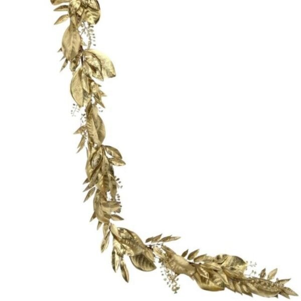 gold leaf christma garland