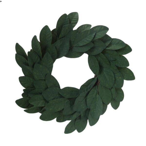 Faux Magnolia Christmas Wreath