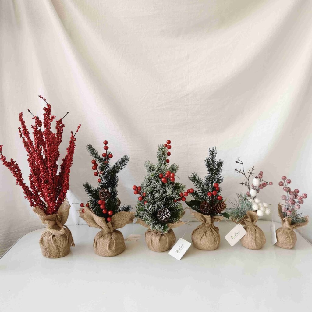 Start with some Christmas tabletop decor for your dining area.