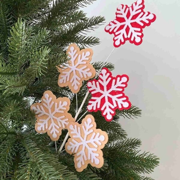 Snowflake Picks for Christmas Tree