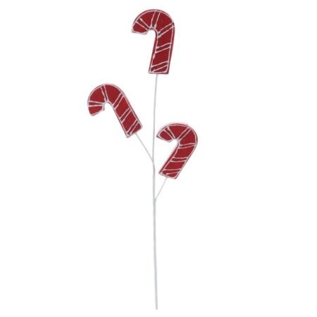 Christmas candy cane picks