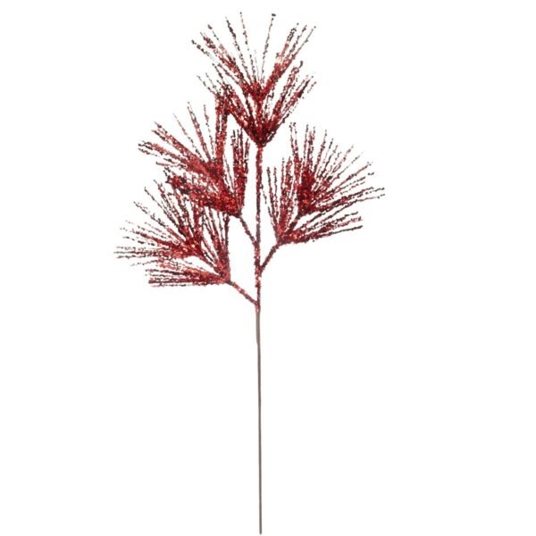 Red Glitter Christmas Tree Picks