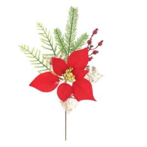 Christmas Poinsettia Picks