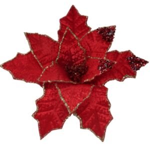 Christmas Fabric Poinsettia