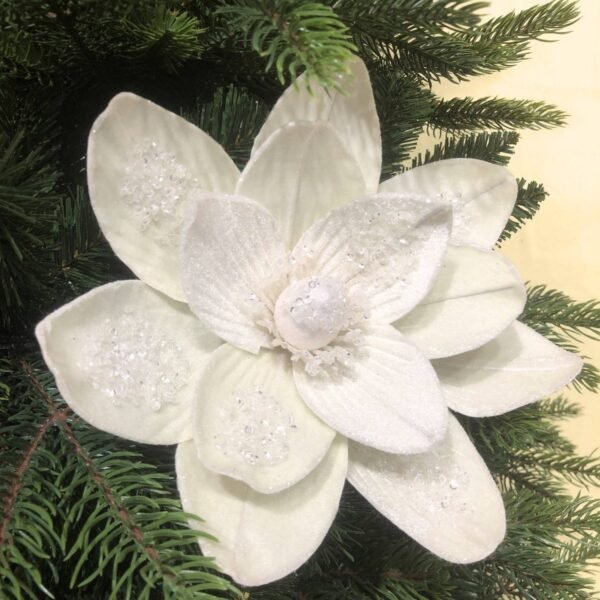 Artificial White Magnolia Flowers