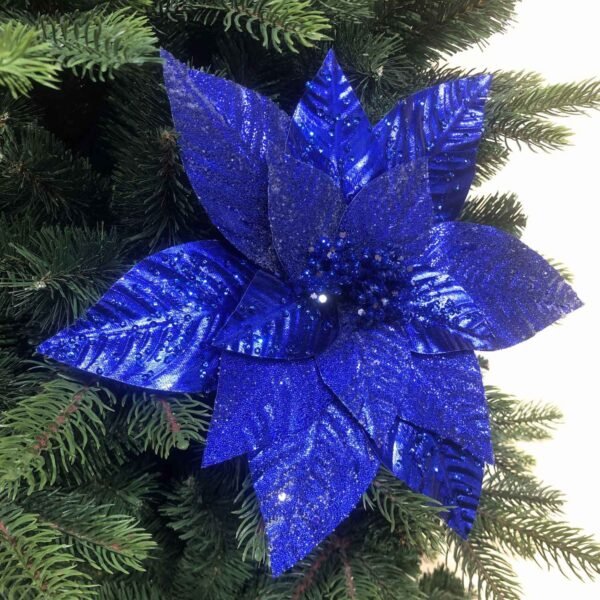 Blue Christmas Tree Flowers