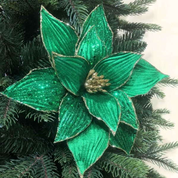 Green Flowers For Christmas Tree