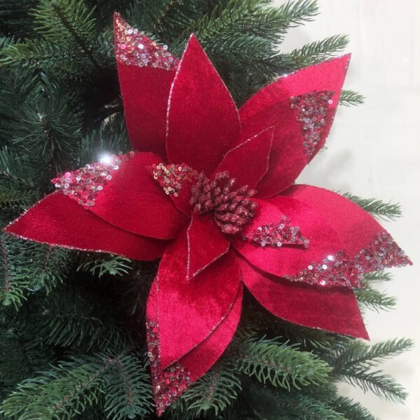 Red Artificial Christmas Flowers
