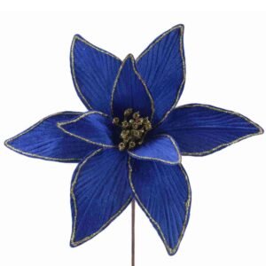 Flores de Natal Azul Marinho