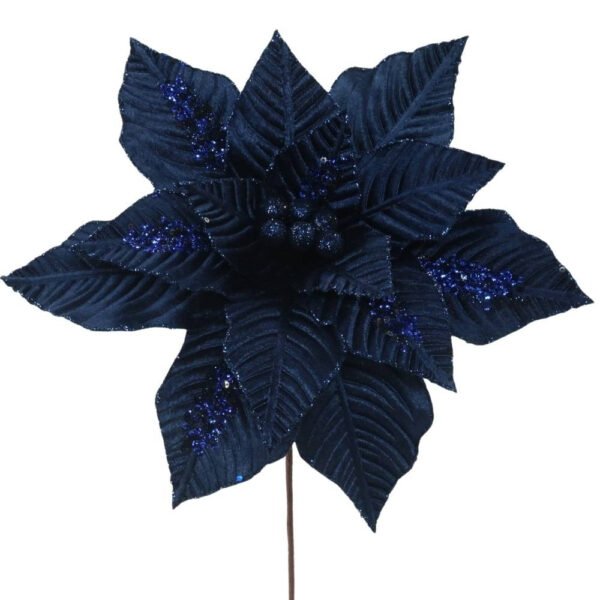 Navy Blue Flowers For Christmas Tree