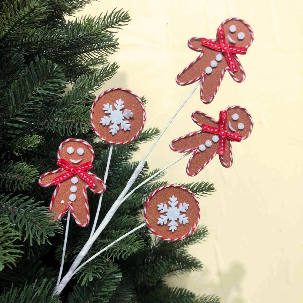 Gingerbread Christmas Tree Picks