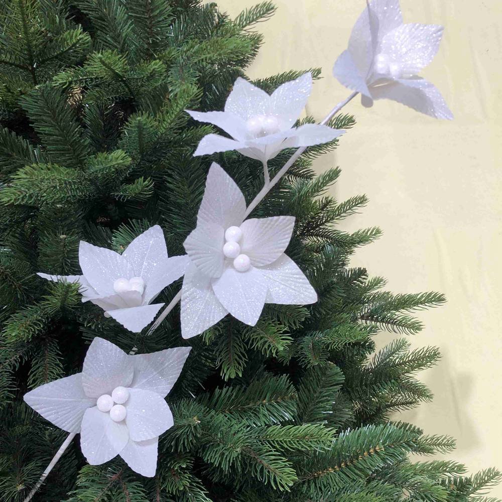 White Christmas Floral Picks